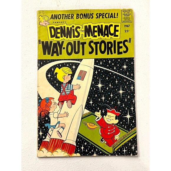 Dennis The Menace Various Issues Fawcett 1967–1969 Pre-Owned Vintage Comic Books - Picture 4 of 9